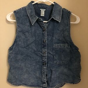 Forever 21 Denim Button up!